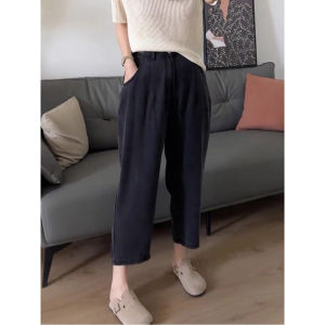 French Design Versatile High Waist Slim Flattering Denim Pants