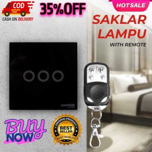 Saklar Lampu Rumah Modern Remote / Saklar Lampu Luxury Touch LED with Remote - XJG-DH001