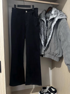 กางเกงยีนส์ทรงตรงเอวกลางสำหรับผู้ชาย กางเกงขายาวทรงหลวม ทรงขากระบอกเล็ก สไตล์อเมริกัน กางเกงยีนส์ทรงตรงสำหรับผู้ชาย