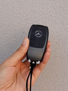 เคสกุญแจ BENZ ดำล้วน (ผิวด้าน) พวงกุญแจรถยนต์กันรอย เหมาะกับ E300Lใหม่ C260L รวมทั้งหมด A200 / LC200L / GLC300L