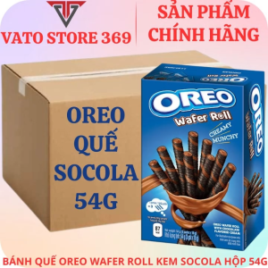 Bánh quế OREO wafer roll kem socola hộp 54g