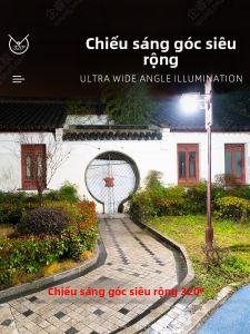 QIR | Đèn Ngoài Trời Siêu Sáng Cảm Ứng Năng Lượng Mặt Trời