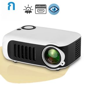 AUN A2000 มินิโปรเจคเตอร์โฮมเธียเตอร์โปรเจคเตอร์แบบพกพา 3D LEDสมาร์ทโฟนทีวีเลเซอร์BeamerสําหรับFull HD 1080P Cinema