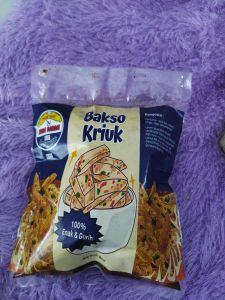 baso ikan sinar bahari kriuk cemilan kering pedas gurih