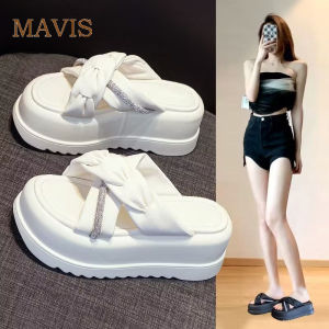 Summer 5cm Soft Thick Sole Slippers for Womens 2023 New Outwear Casual Slippers