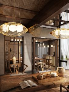 SANGEJIANGREN | Unique Bamboo Woven Carp Lantern