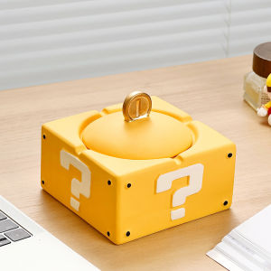 ZHENG FU | Ceramic Ashtray With Lid For Dust Prevention