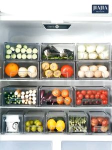 <Buy 3 Get 1 Free> Premium Acrylic Transparent Fridge storage drawer /Refrigerator Organizer/ Food Container Acrylic Containers
