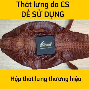 [FREE SHIP] Thắt lưng da cá sấu. Da cá sấu gai lưng nên rất chắc chắn!