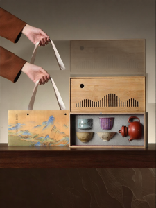 SHANGYANFANG | Ceramic Teaware Set Traditional Artwork Elder Gift