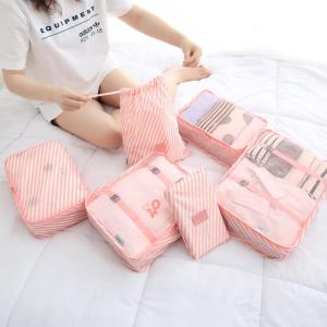 Travel Organizer Bag Set Underwear Clothes Portable Durable Polyester Luggage Storage Bag for 24-26 Inch Suitcase