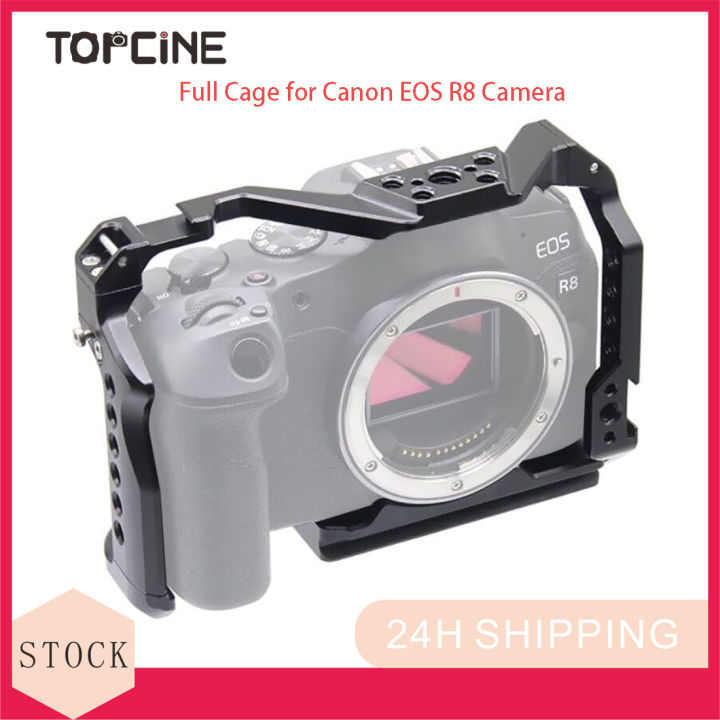 Topcine R8 Cage for Canon EOS R8 Camera,Aluminum Alloy DSLR Rig