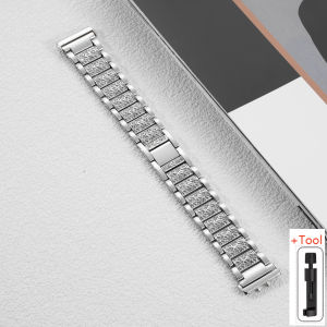 New Women Diamond Bracelet for Samsung Galaxy Watch Fit 3 Metal Stainless Steel Strap Galaxy Watch Fit 3 Replacement Wristband