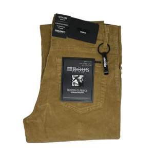 Celana Corduroy Pria Stretch ZG BOSS Brown Caramel - RegularFit #Celanapriacodoray #celanaboss
