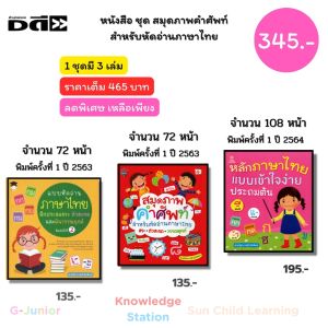 หนังสือ ชุด สมุดภาพคำศัพท์ สำหรับหัดอ่านภาษาไทย สระ วรรณยุกต์ ตัวสะกด I หนังสือเด็ก เรียนภาษาไทย อนุบาล