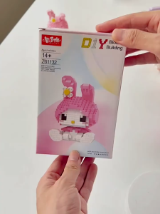 Sanrio Building Block Mini Block Education DIY 三丽鸥积木玩具 Blok Binaan Hello Kitty Kuromi Mainan Puzzle Mini Kartun Nano 3D Diamond Cute Cartoon