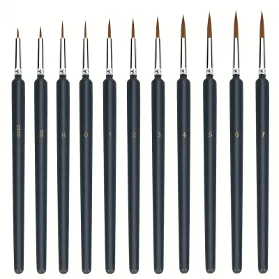 11/22pcs Miniature Paint Brushes Set Fine Detail Paint Brush Fine Mini Artist Brush For Watercolor Painting Acrylic Face Paint