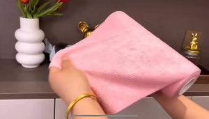 20pcs/Roll Microfiber Dish Cloth - Absorbent Reusable Kitchen Rags Non-Stick Oil Cleaning Towels for Dishwashing