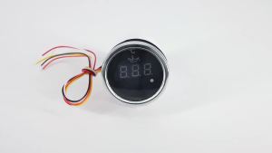 RYSJM | 52MM 287-22.7Ohms 40-120℃ Car Oil Temperature Gauge Meter With Red Backlight For 12V 24V Car Marine Boat Yacht RV Customed