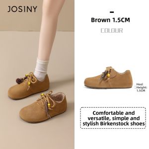 Josiny | New Warm Fur-Lined Birkenstocks Slip-Ons