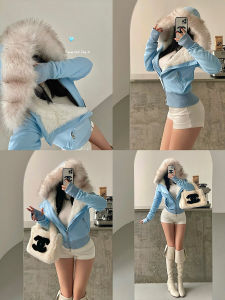 Thickened Hooded Zipper Fleece Lined Cotton Jacket Pure Desirable Sweet Girl Inner Fluffy Sleeveless Sweatshirt Coat