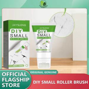 Yegbong White Wall Small Roller Brush Paint Interior Wall Repair Household Wall Graffiti Repair Environmental Protection Paint Wall Latex Paint Small Rolling Brush DIY Renovation Wall Advertisements Quick Drying