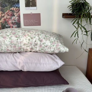 2024 New Country Style Pure Cotton Pillowcase 48x74 Single Person Fresh And Clean Korean Style Pillow Cover One Piece