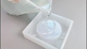Khuôn Silicon Gạt Tàn Thuốc Lá Trái Tim Vuông Nhựa UV Pha Lê Epoxy Đồ Trang Trí Nhà Cửa Khuôn Trang Trí Nhà Cửa