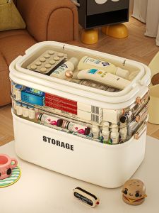 Large Dustproof Handle Medication Storage Box