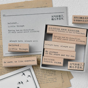 Pill Stationery Room Crazy Literature Seal English Chinese Notebook Seal Retro Typewriter Font Text Seal