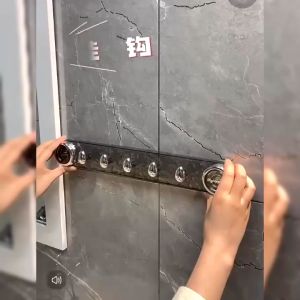 Thanh móc treo quần áo nhà tắm hút chân không siêu chịu lực Móc treo đồ đa năng hít tường nhà bếp cos