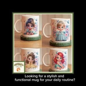 Personalized Mug with Baby Princes Design / Customized Name Mug comes with a box Sold per piece (1pc) Coffee Drinkware Gi