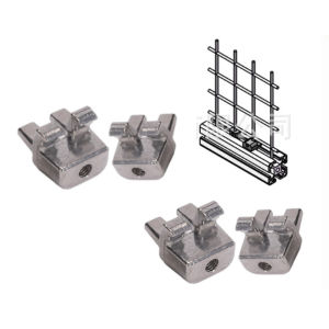 Lưới Thép Cố Định Khối Kẹp Cố Định Bộ Vít M5 Cho 3030 4040 4545 Lưới An Ninh Phụ Kiện Hàng Rào Kẹp Gia Công Kim Loại