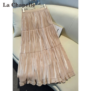 La Chapelle | Chân Váy Xòe Lấp Lánh Dây Rộng eo Cao