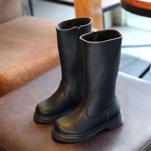 Girls Boots Childrens Single Boots Fall and Winter New Arrival Baby Riding Boots Knee Socks High Leg Boot Childrens Leather Boots Martin Boots