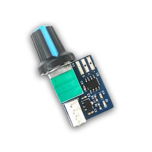 Computer Case Fan Speed Controller PWM Quiet Low Power 12V Single Channel 4 Pin Miniature Fan Speed Control Device