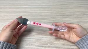 【Damaiii】ช้อนป้อนอาหารเด็ก ช้อนขูดผลไม้ ช้อนซิลิโคน 2 ด้าน ช้อนป้อนอาหาร ช้อนป้อนข้าวเด็ก