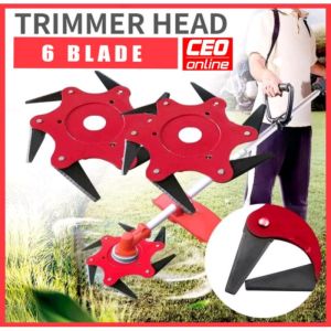CEO 6 Blade Trimmer Head Lawn Mover Grass Weeding Grass Cutter Potong Rumput Mata Ganti Mesin Rumput Garden Tool