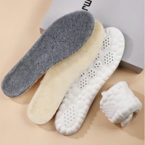 Add More Wool Cashmere Insoles Thermal Comfort Breathable Odor-proof Absorbent Antibacterial Deodorant Stay Joss-stick Ugg Boots