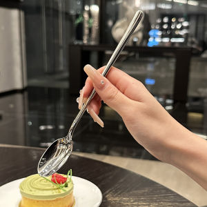 Long Handle Coffee Stirring Spoon Ice Spoon 316 Stainless Steel Elegant Design Korean Style Metal Coffee Utensils  Trend