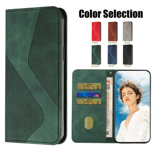 Samsung Galaxy a Series Soft Silicone Flip Cover Magnetic Absorption Card Insertion Protective Case Full Edge Protection