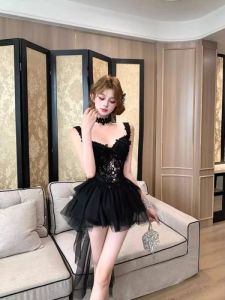 Váy Ngắn Ren Dây Xòe Cạp Cao Phong Cách Ngọt Ngào Mùa Hè Mới Cho Nữ Váy Ngắn Nửa Thân Váy Ngắn Nửa Thân Mùa Hè Cho Nữ