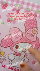 Labubu Capybara Melody Kuromi Diamond Painting With Frame For Kids 5D DIY Full Drill Diamond Art 钻石画