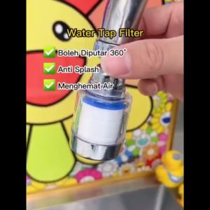 MixHome penapis air water filter faucet purifier 360° Adjustable Splash-proof Replaceable filter cartridges water tap filter for all types faucet 水龍頭過濾器