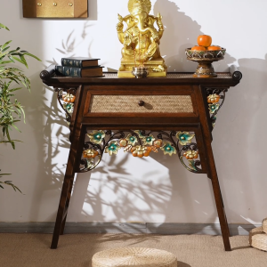 โต๊ะวางเด็ก บูชา 1ลิ้นชัก โต๊ะเมื่อไม้แกะลาย โต๊ะจีน เฟอร์นิเจอร์สำหรับบ้าน/โรงแรม