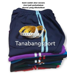 Celana Olahraga Anak SMP SMA Model Los Laki Laki Perempuan Bahan Kaos Tebal Lembut Olahraga Sekolah Senam Latihan