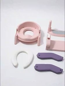 Kids Toilet Potty Ladder Baby Toddlers Ladder Foldable Training Toilet Seat with Adjustable Ladder