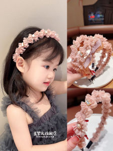 Elegant Mesh Hairband for Girls Childrens Korean Style Not Tight on Head Not Pressing Hair Versatile Princess Hair Accessory
