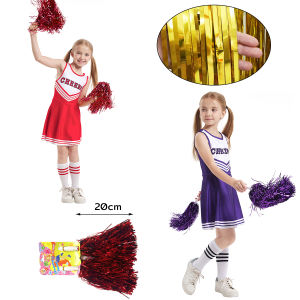 1 คู่ พู่เชียร์ลีดเดอร์ พู่เชียร์กีฬา สี Cheerleading Pompoms สำหรับกีฬา 150x150mm