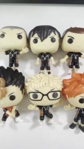Bandai | 10cm Anime Haikyuu Figure Toys Shoyo Hinata Model Toys Kozume Kenma Action Figure Noodle Stopper Tobio Kageyama Collection Dolls